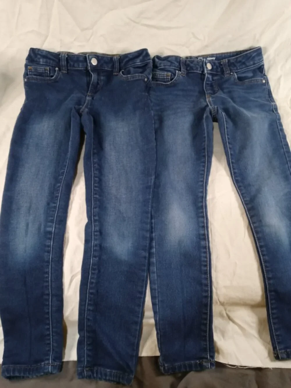 5 Lot Assorted Girls Blue Jean Pants Kids Clothes Bundle in Great Cond